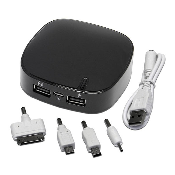 Mobile USB Charger Pocket Power Bank 6000mAh Dual Port with LED Indicator