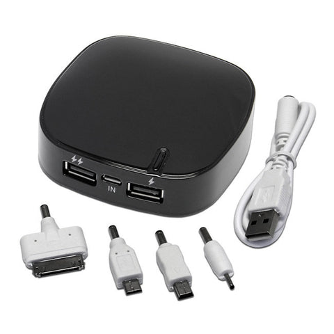 Mobile USB Charger Pocket Power Bank 6000mAh Dual Port with LED Indicator