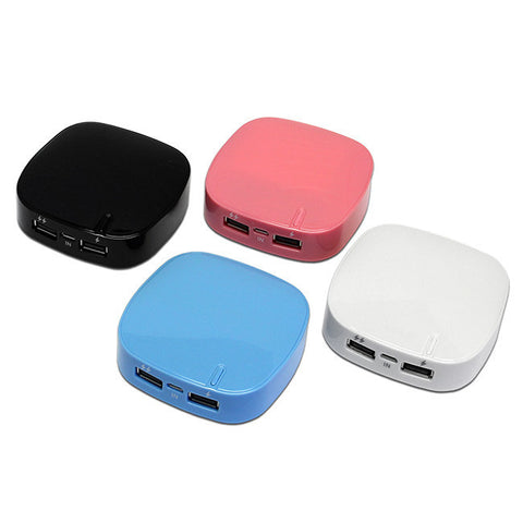 Mobile USB Charger Pocket Power Bank 6000mAh Dual Port with LED Indicator