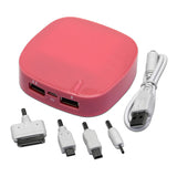 Mobile USB Charger Pocket Power Bank 6000mAh Dual Port with LED Indicator